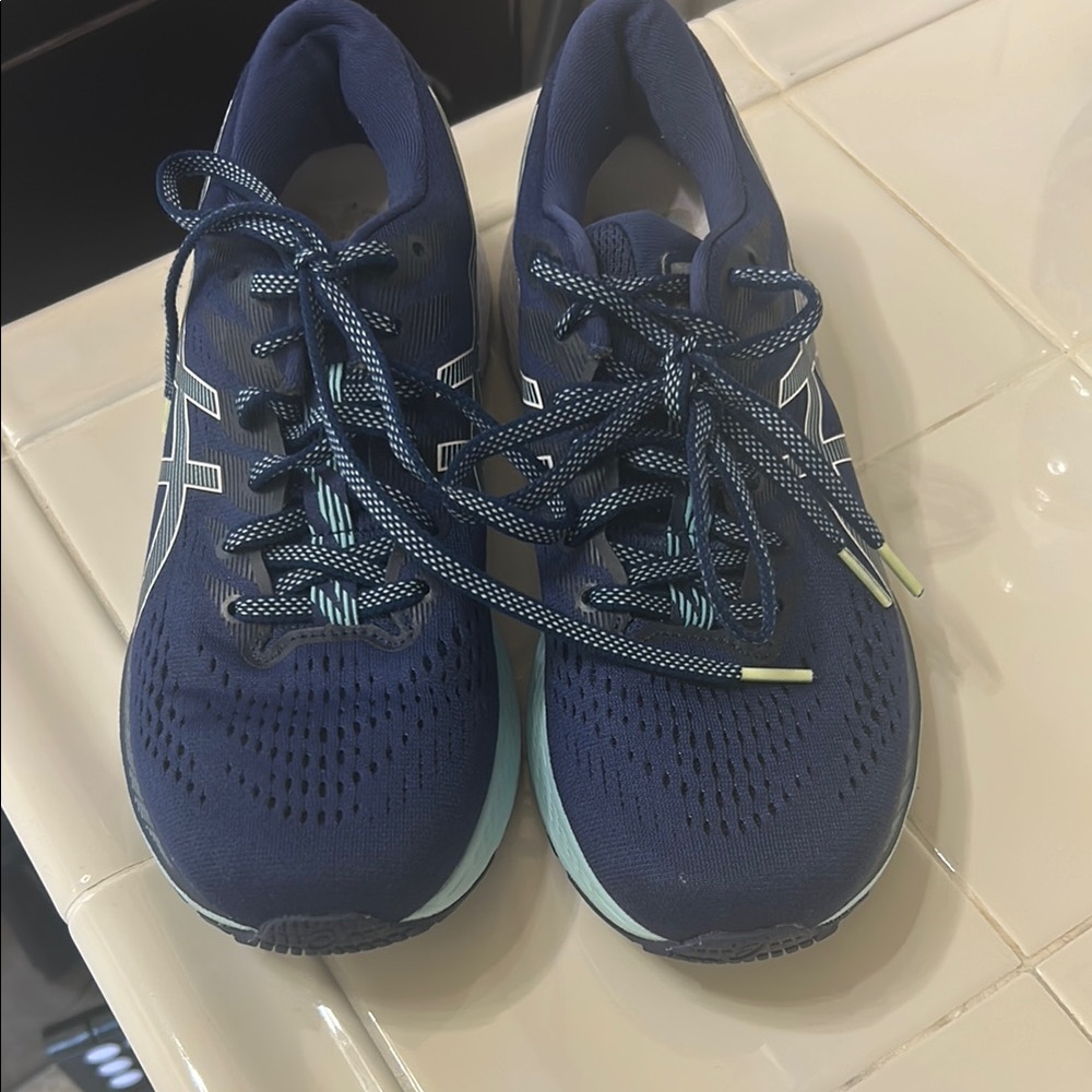 ASICS Navy Running Shoes - Picture 2 of 4